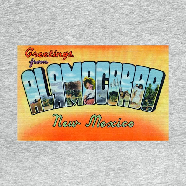 Greetings from Alamogordo, New Mexico - Vintage Large Letter Postcard by Naves